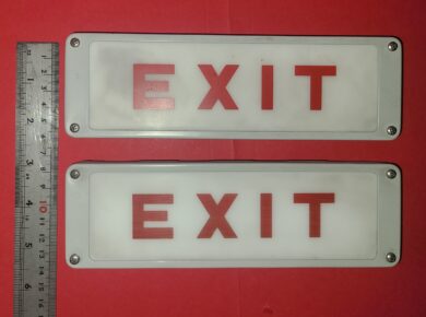 Luce vintage - Segnale Emer Exit. 2 unità