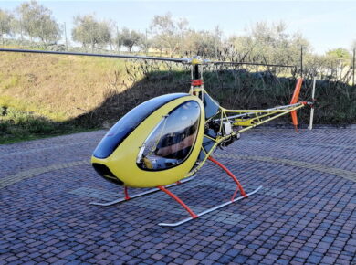 Helicycle elicottero monoposto a turbina (35 ore)