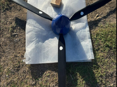 Elica tripala Warpdrive PVV elettrico mozzo Porcelli. + governor Full Automatic Flyzone CIP80